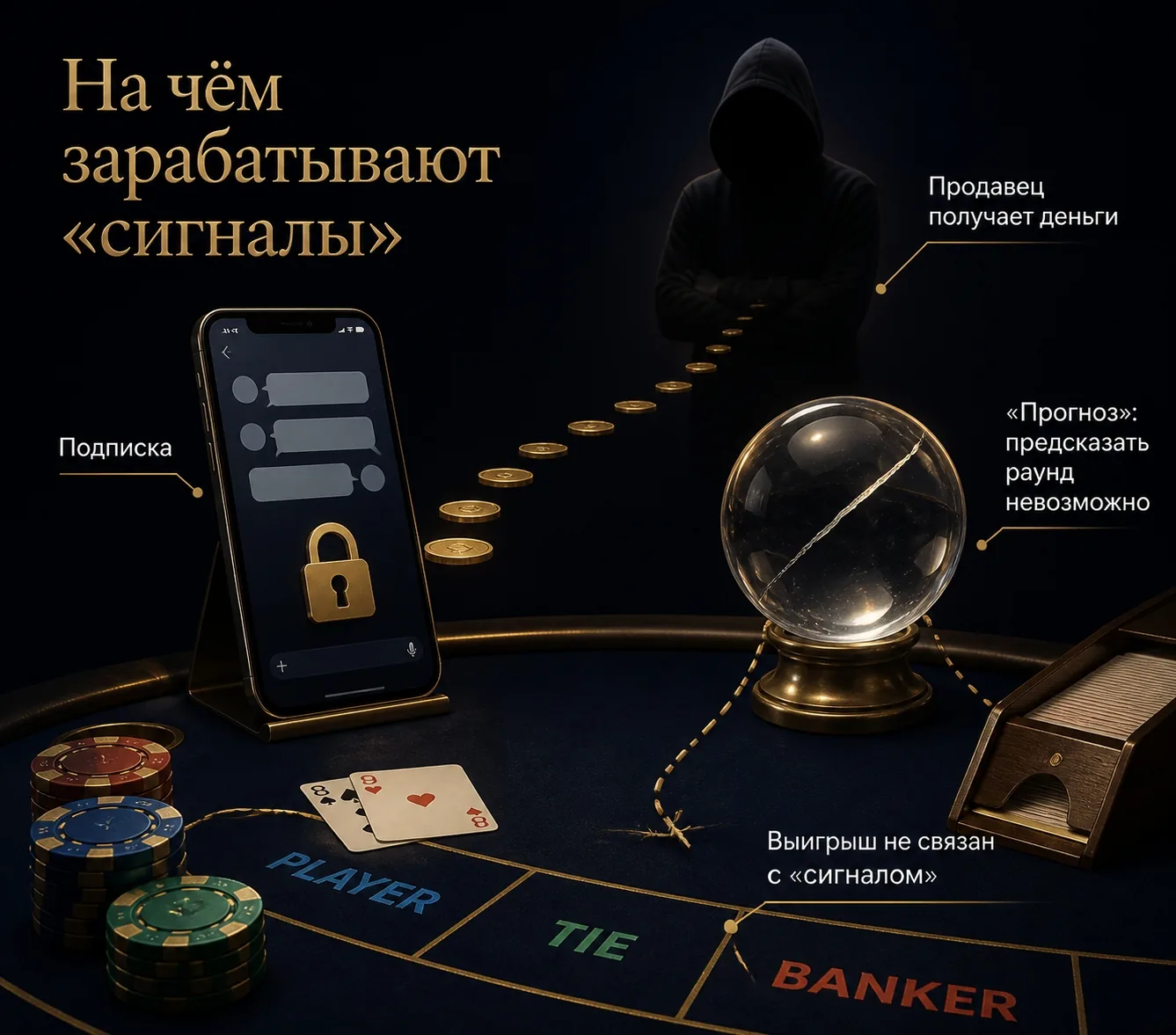 Как зарабатывают продавцы сигналов для баккара